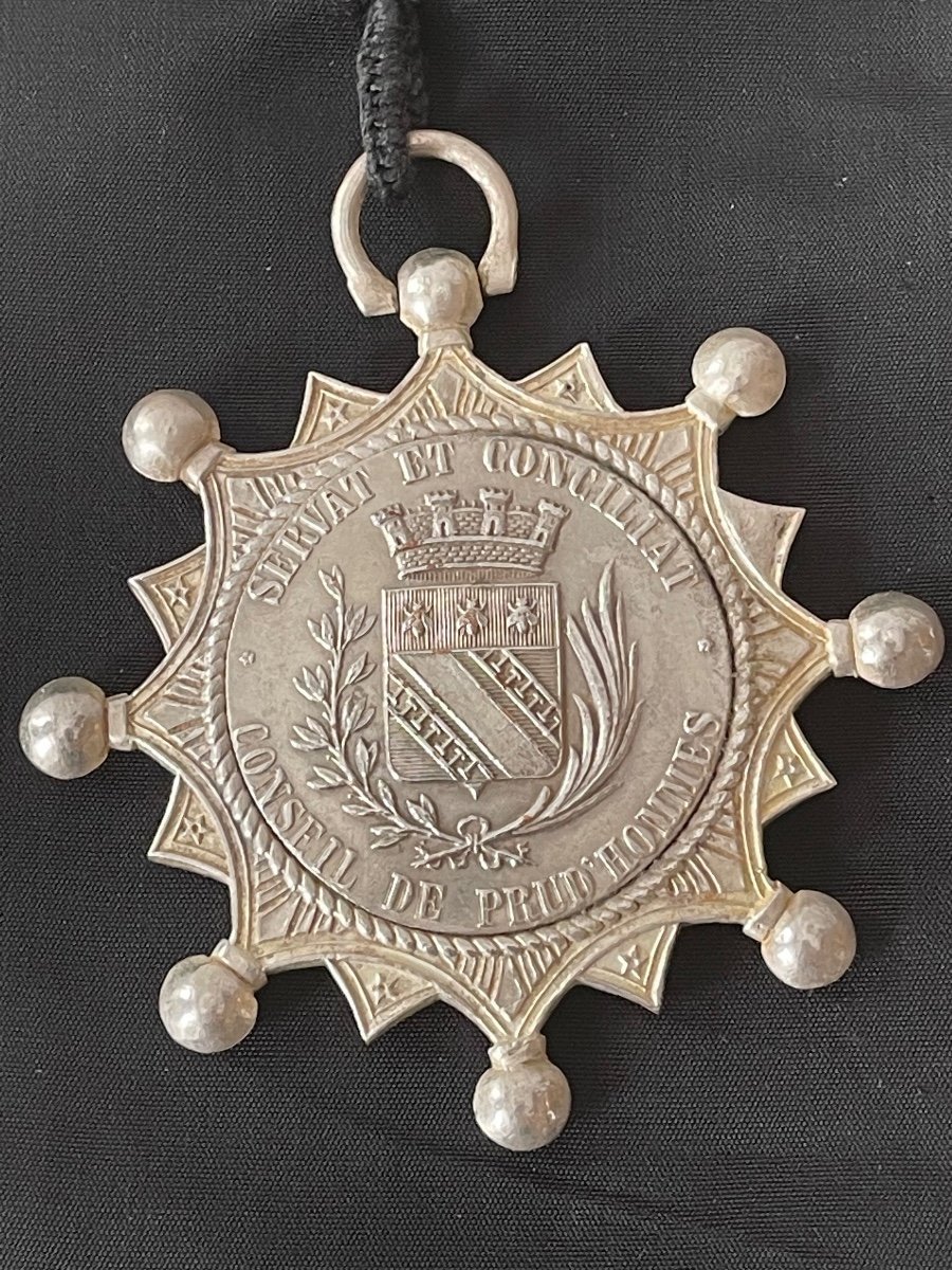 Medal Of President Of The Labor Court Of The City Of Troyes 19th Time-photo-2