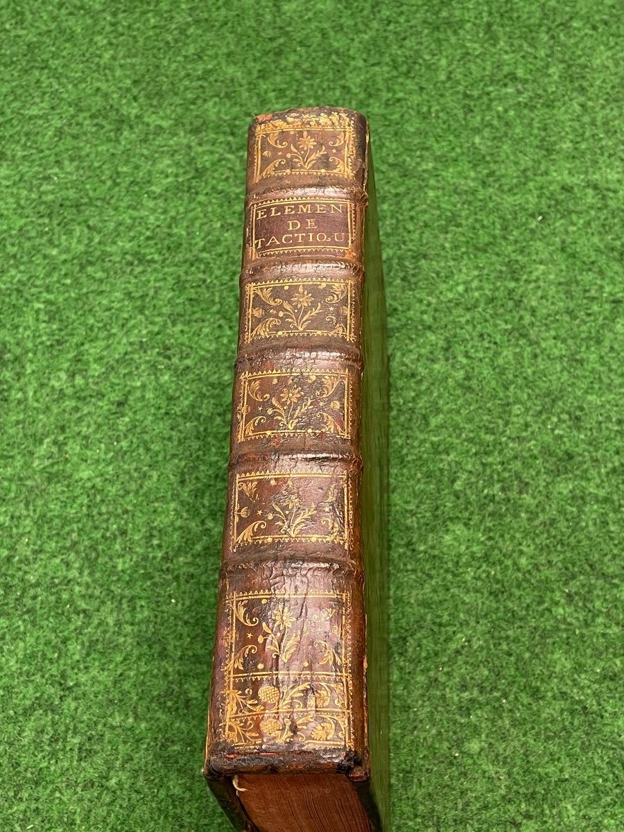Extremely Rare Book Elements Of Military Tactics With These 40 Plates By Blond 1758