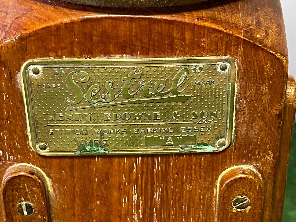 Compass On Fut "sestrel" Double Lantern Hallmark Al Anchor Registered M 08 Early 20th-photo-2