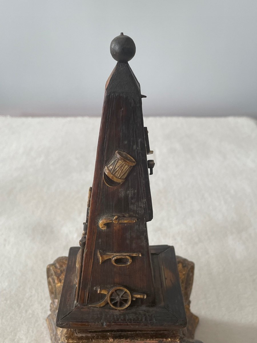 Rare Marianne Masonic Obelisk, Symbols Of The Revolutionary Period 1792-photo-3