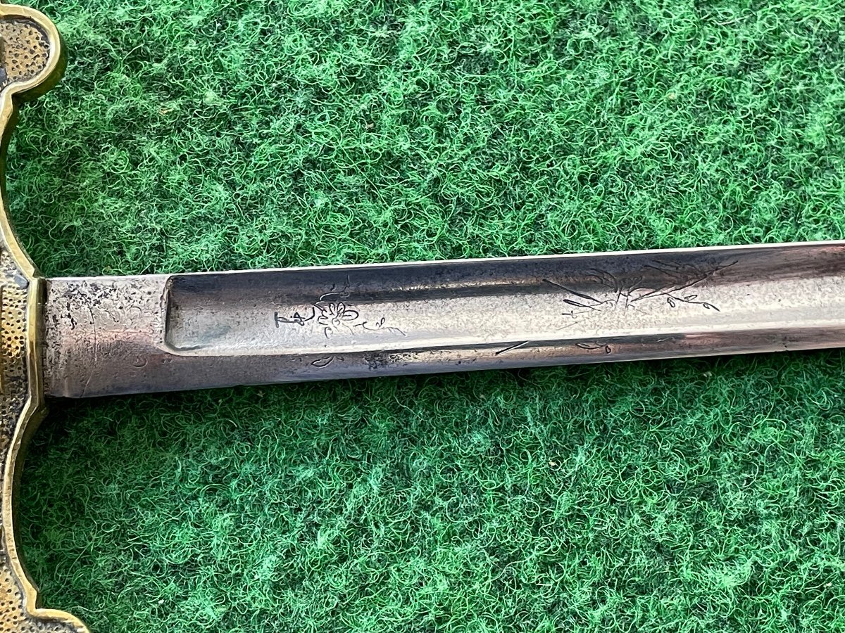 Freemasonry Ritual Sword Of The Grand Orient Of France 19th Century N°5-photo-4