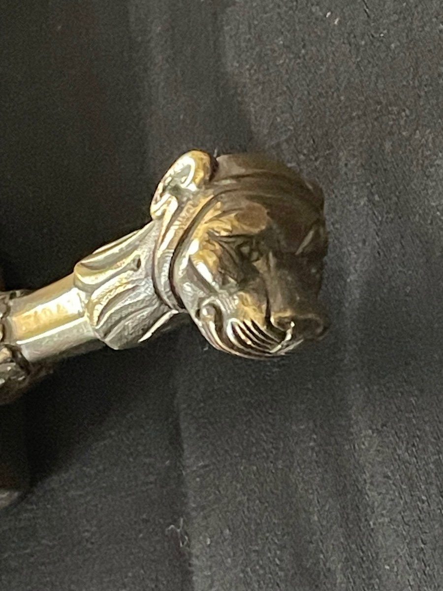 Poignée De Sabre  De Sapeur De La Garde Impériale  Tète De Colonne   Modèle 1804   1 Er Empire -photo-1