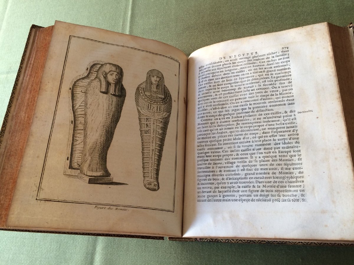 Rare Description Of Egypt Original Edition From 1735 18th-photo-5