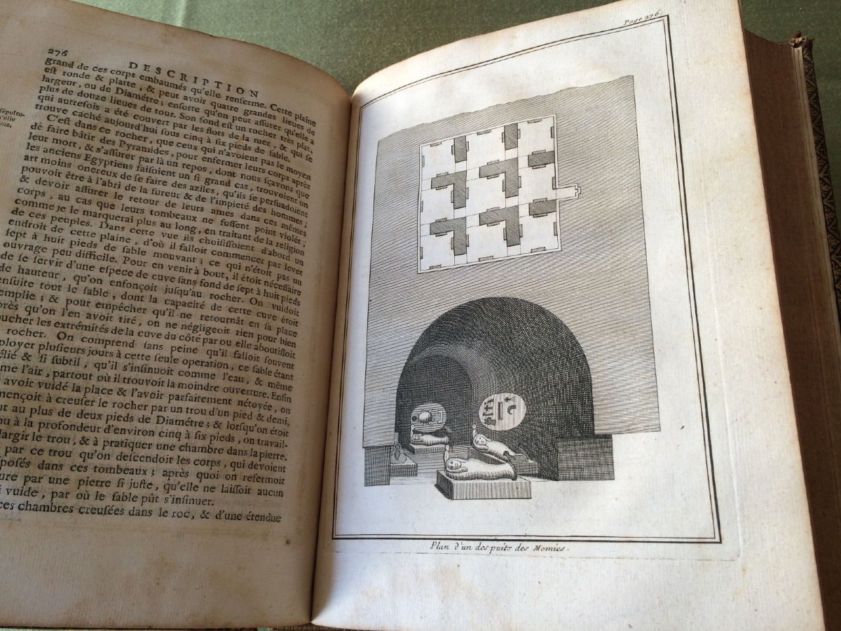 Rare Description Of Egypt Original Edition From 1735 18th-photo-6