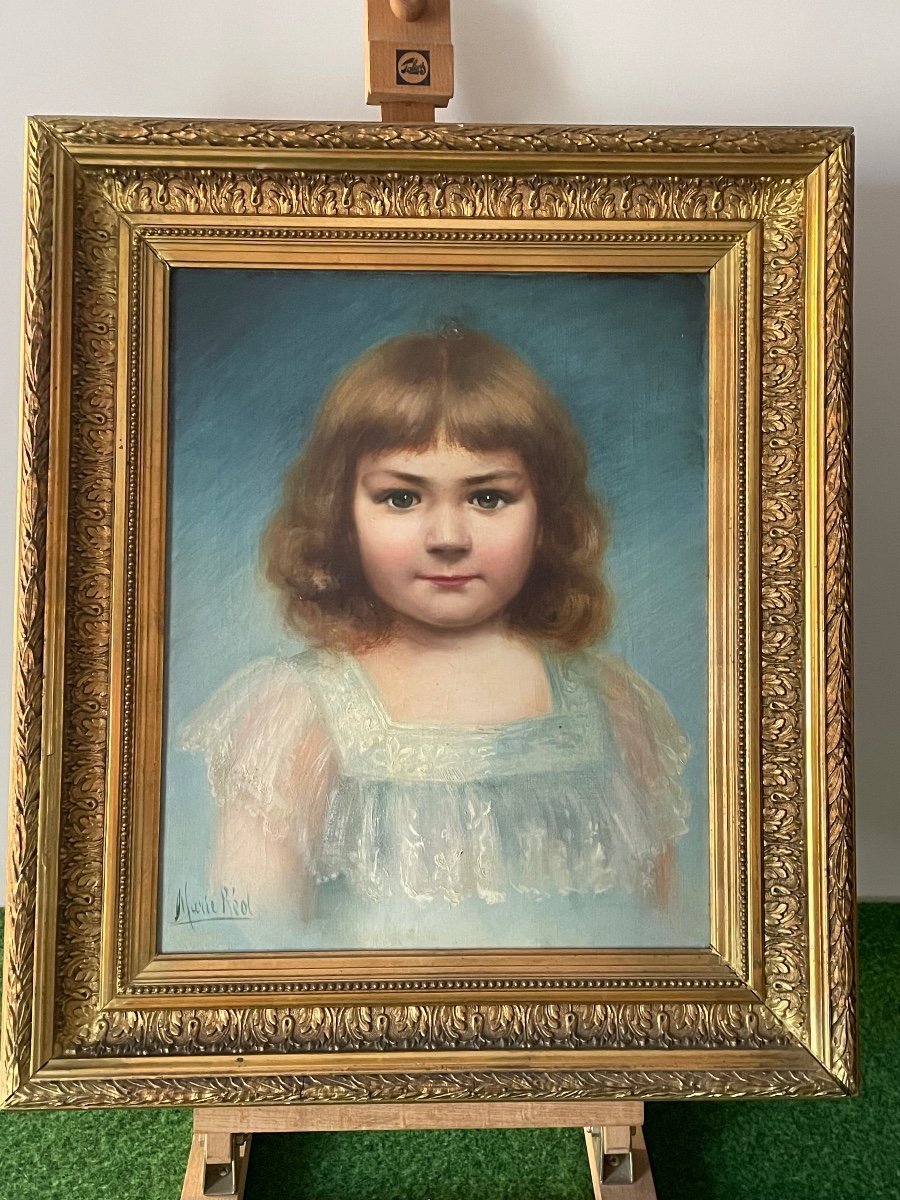 Tableau De Jeune Fille  Par Marie Réol  1947 / 1950