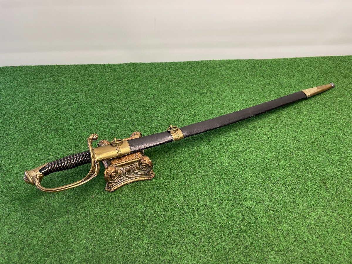 Sabre  d'Officier d'Infanterie  Modèle 1845  Signé  Lepage  19 ème -photo-2