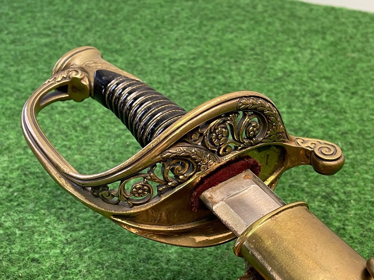 Sabre  d'Officier d'Infanterie  Modèle 1845  Signé  Lepage  19 ème 