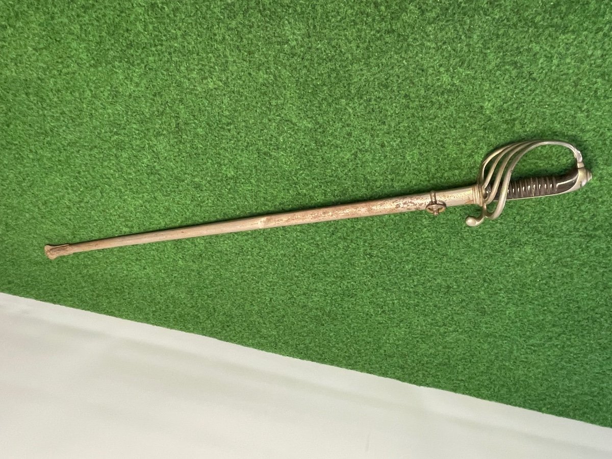 Sabre  D Officier D'infanterie  Français  Modèle 1882 19 ème -photo-2
