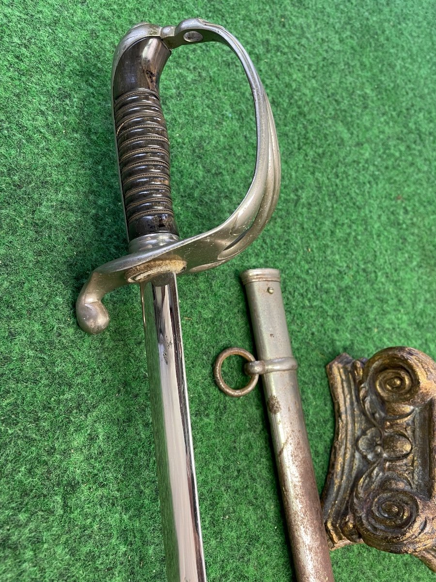 Sabre  D Officier D'infanterie  Français  Modèle 1882 19 ème -photo-3