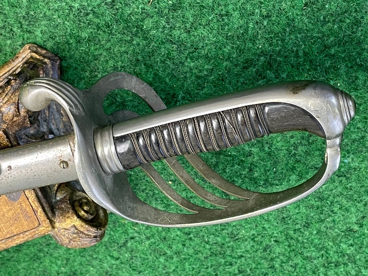 Sabre  D Officier D'infanterie  Français  Modèle 1882 19 ème -photo-6