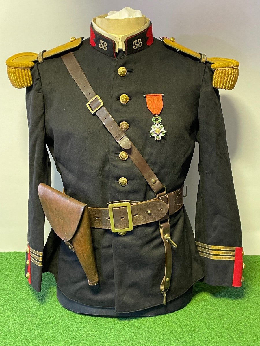 Veste  d'Officier d'Infanterie  Modèle 1893  En Situation  W W 1 
