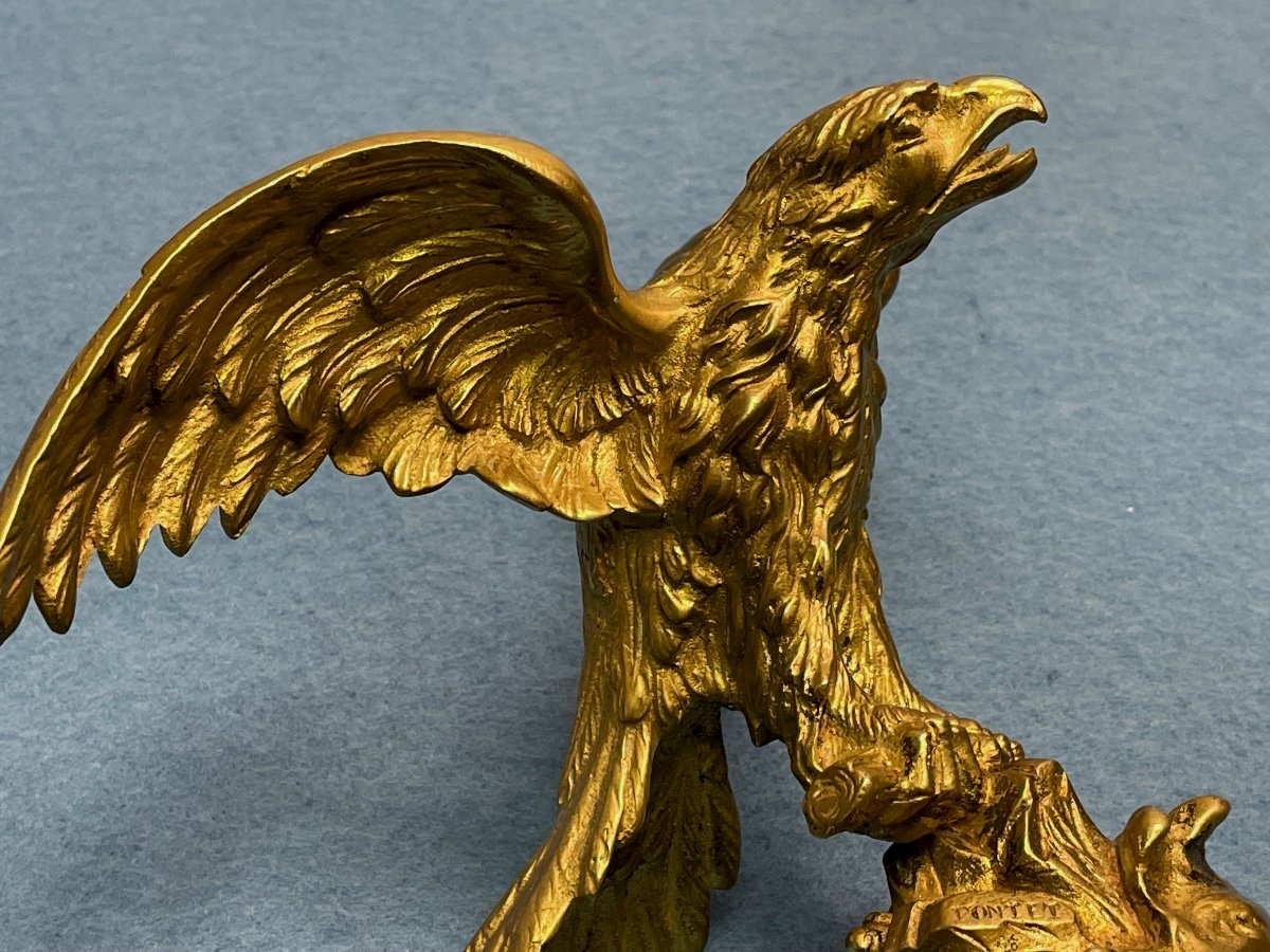  BOUCHON DE RADIATEUR   Aigle "mascotte " De Voiture De Luxe  19 ÈME -photo-7