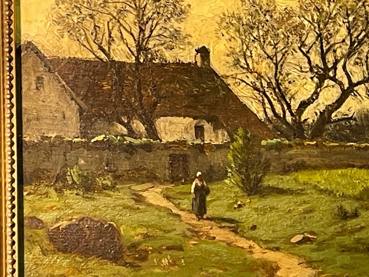 Pron  Hector    Couquin   (brie )   "école De Barbizon "la  Peinture  Du XIX ème "  1903-photo-3