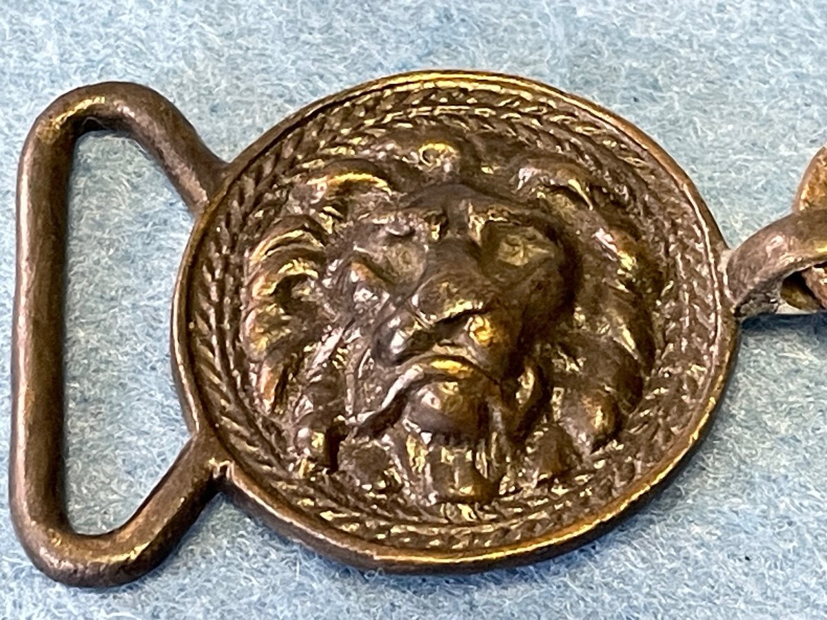 Belt Buckle Officer's Saber Holder 1st Empire Excavation Pieces Campaign From 1814-photo-1