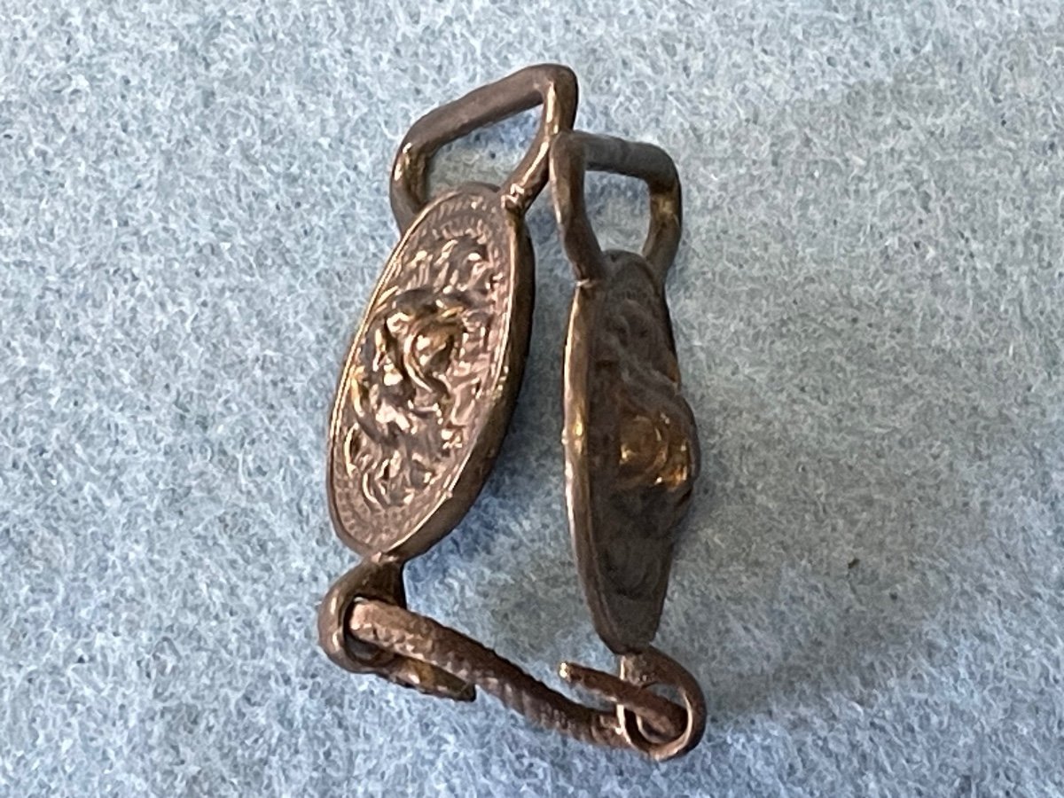 Belt Buckle Officer's Saber Holder 1st Empire Excavation Pieces Campaign From 1814-photo-4