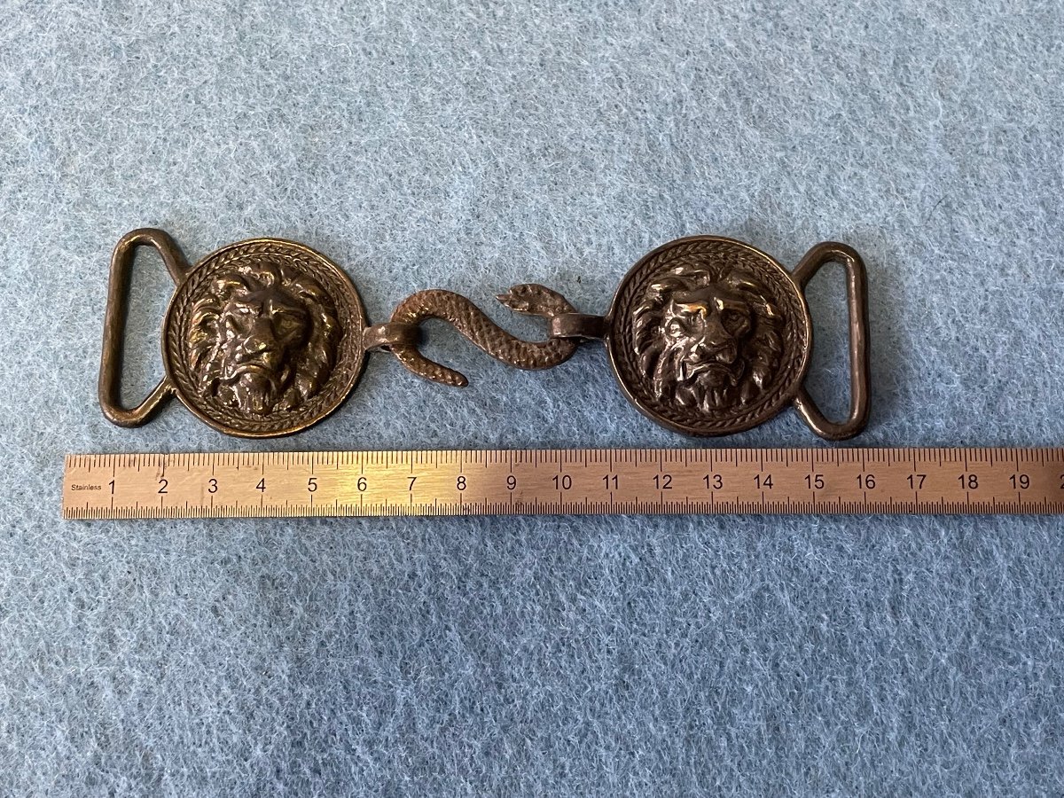 Belt Buckle Officer's Saber Holder 1st Empire Excavation Pieces Campaign From 1814-photo-5