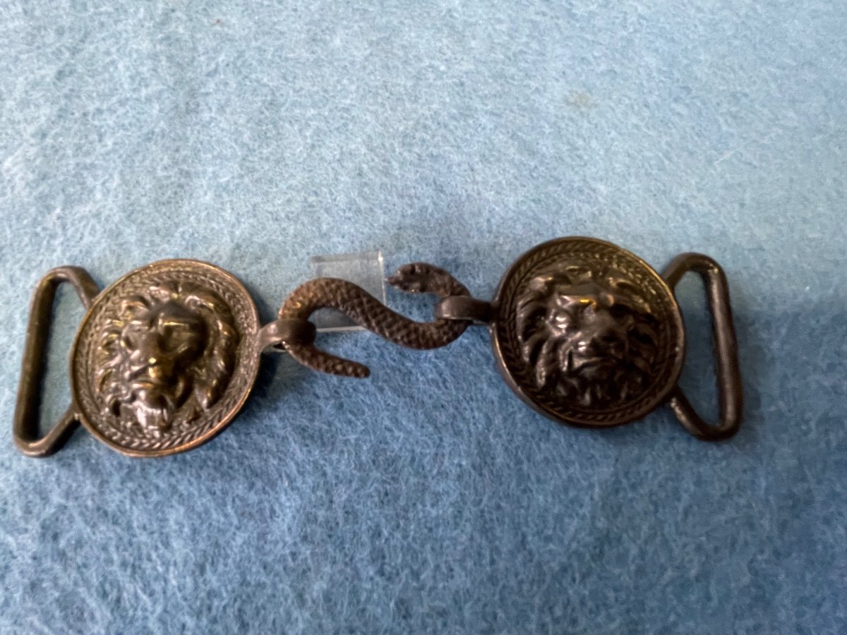 Belt Buckle Officer's Saber Holder 1st Empire Excavation Pieces Campaign From 1814