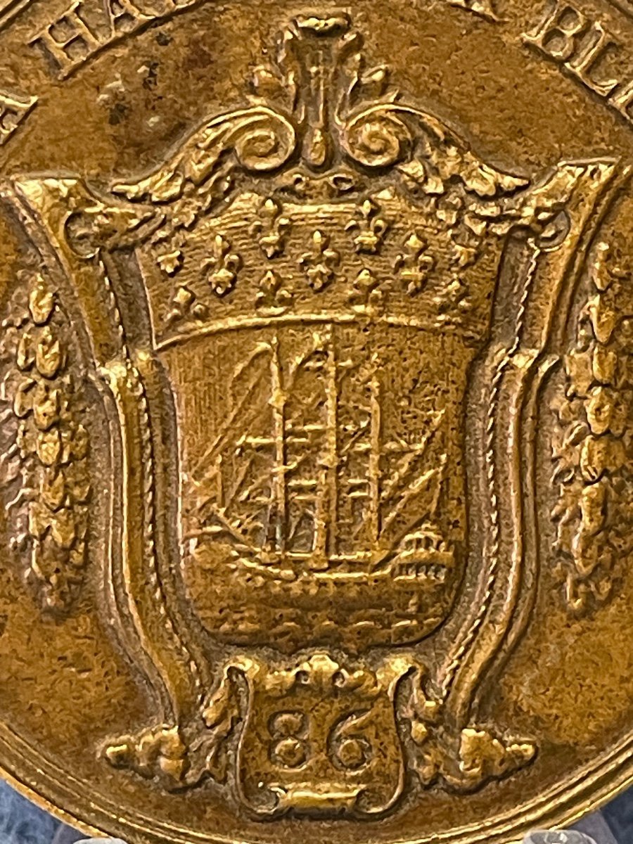 Rare  Plaque  De Métier De" Forts A  La Halle Aux  Bleds    De Paris.   DU 18 FÉVRIER 1790-photo-4