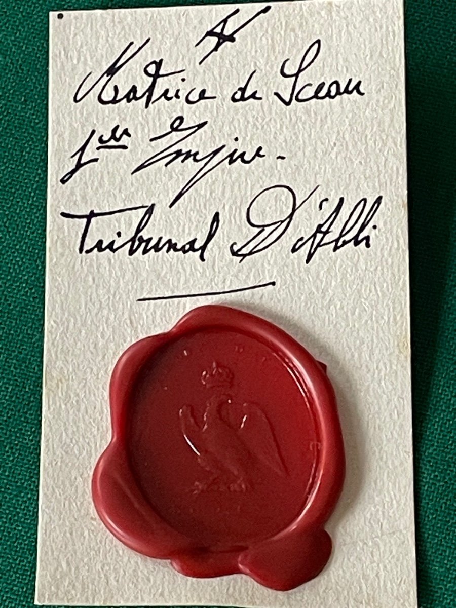 Seal Matrix Of The Peace Court Of Albi From The 1st Empire Period 19th -photo-8