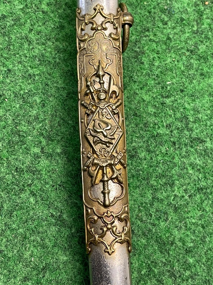 Sabre De Luxe d'Officier d'Infanterie  Modèle 1845  19 ème -photo-2