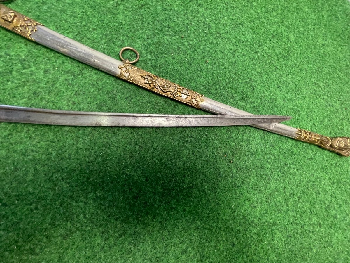 Sabre De Luxe d'Officier d'Infanterie  Modèle 1845  19 ème -photo-7
