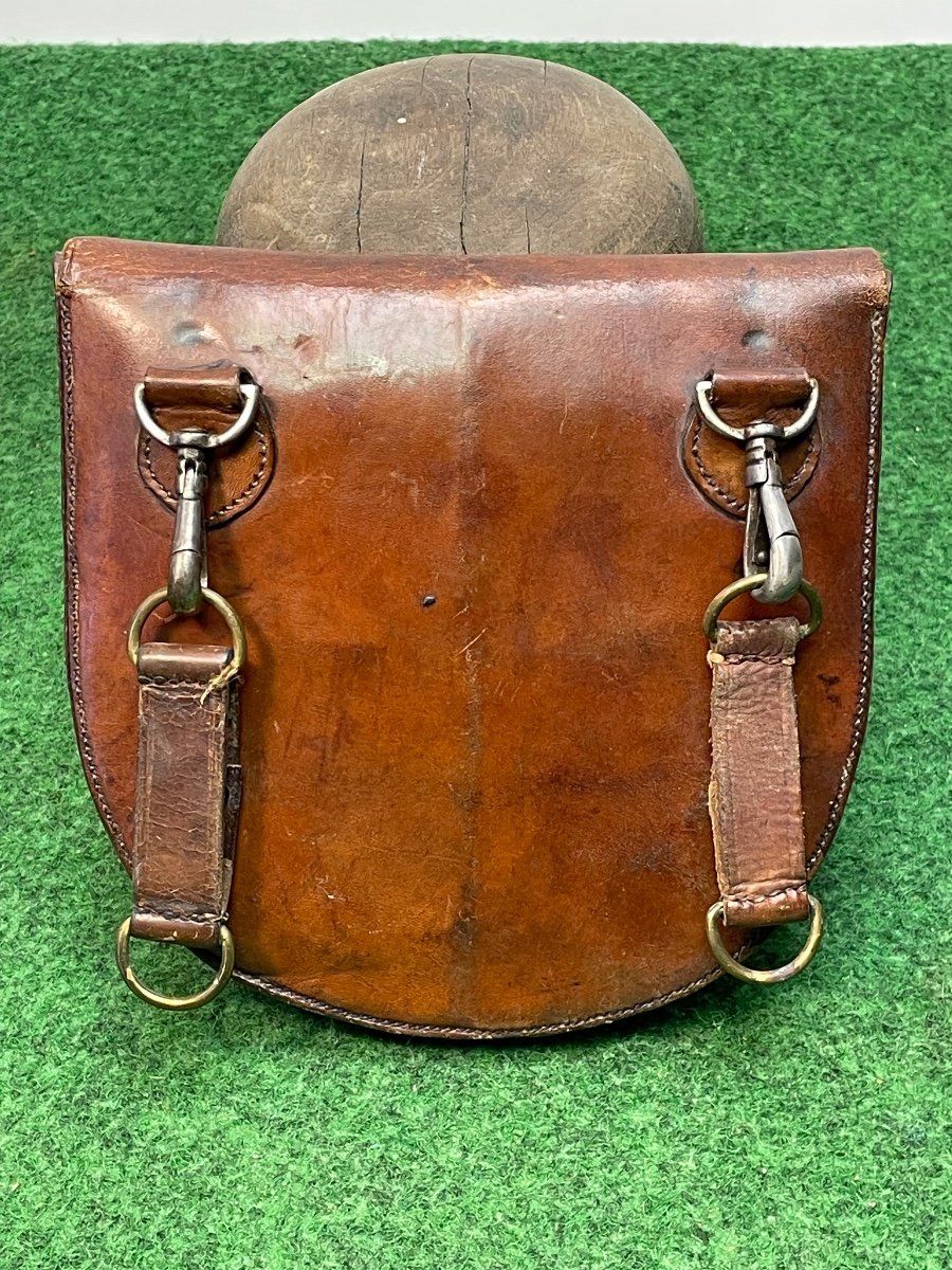 Rare Protective Mask M 2 Canvas Pouch + Leather Case For Artillery Officer 1914/18 Ww1-photo-7