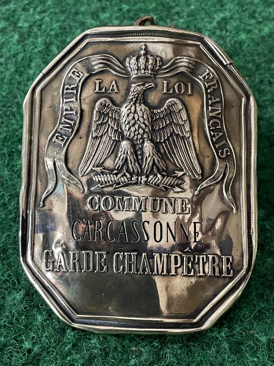 Country Guard Plate From The City Of Carcassonne 1st Empire Period 19th -photo-4