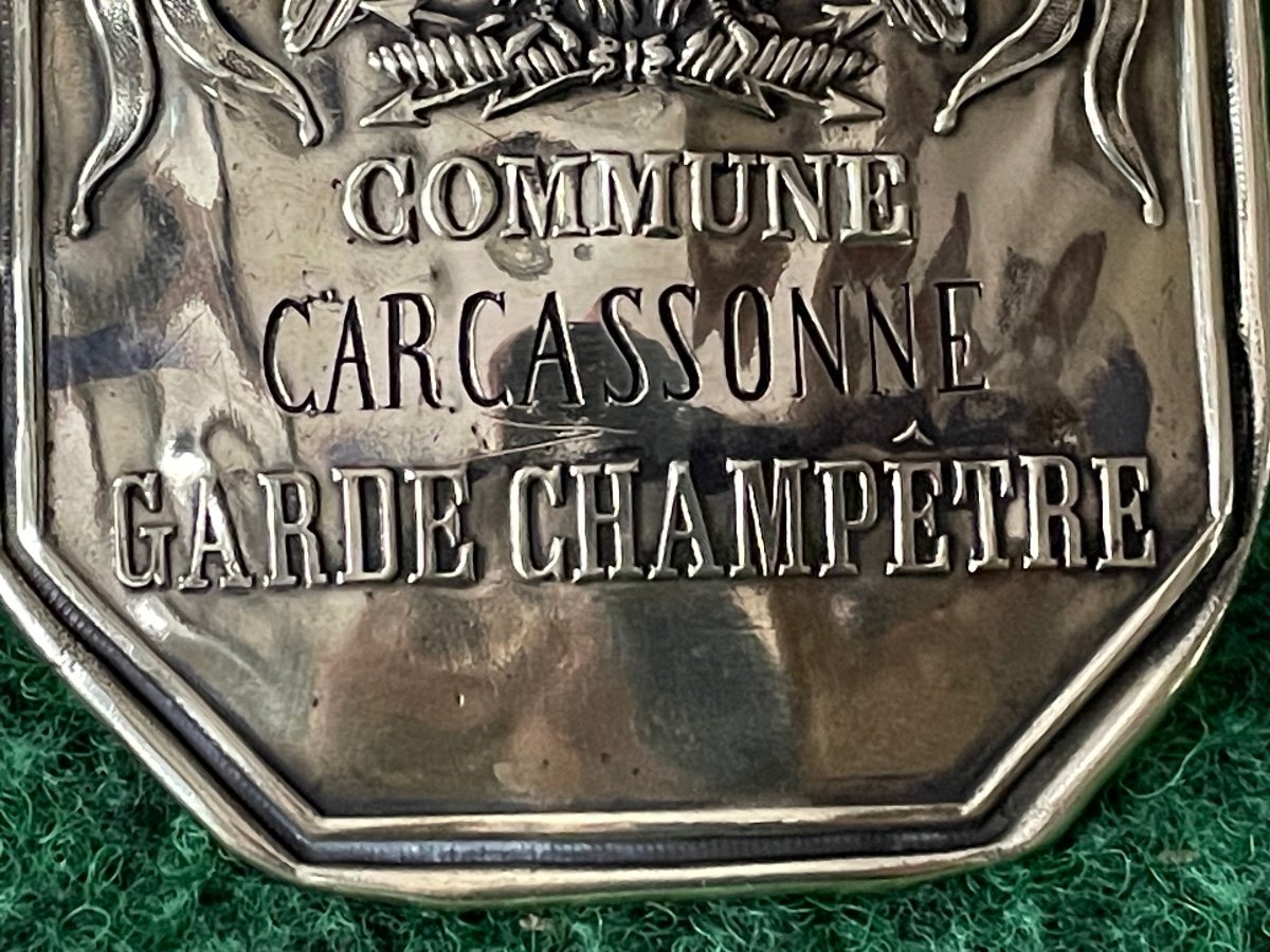 Country Guard Plate From The City Of Carcassonne 1st Empire Period 19th -photo-3