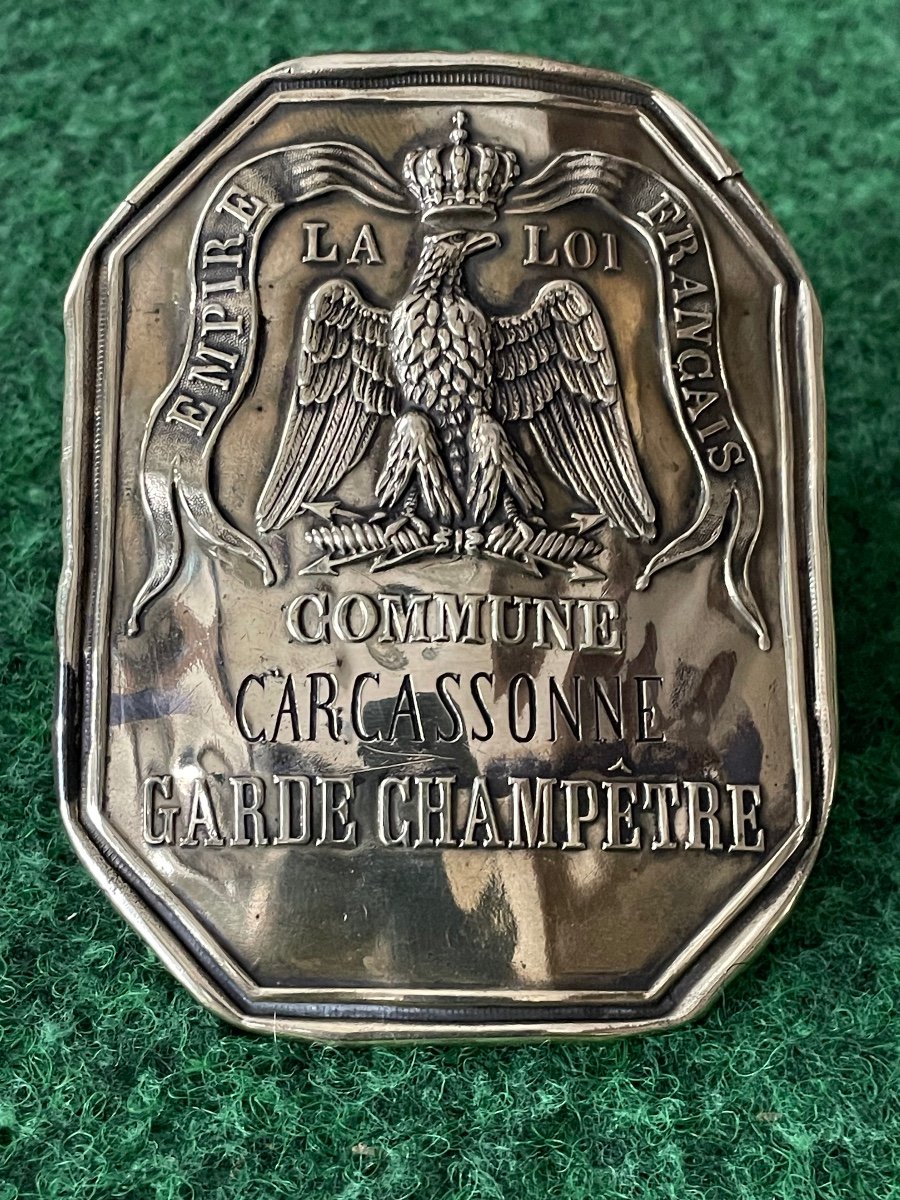 Country Guard Plate From The City Of Carcassonne 1st Empire Period 19th 
