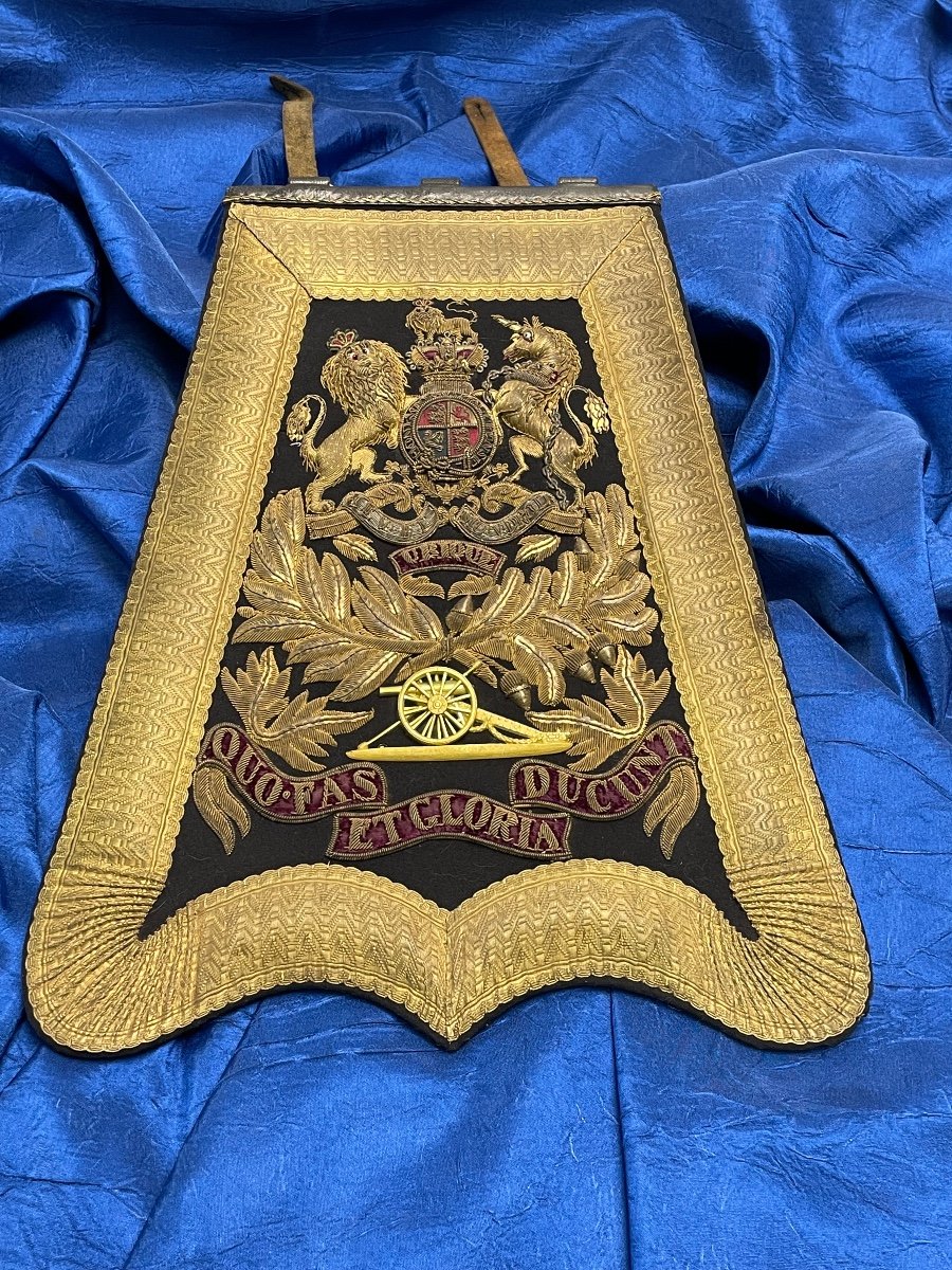 Sabretache  d'Officier  Du Royal Artillerie  Règne  De La  Reine Victoria  19 ème 