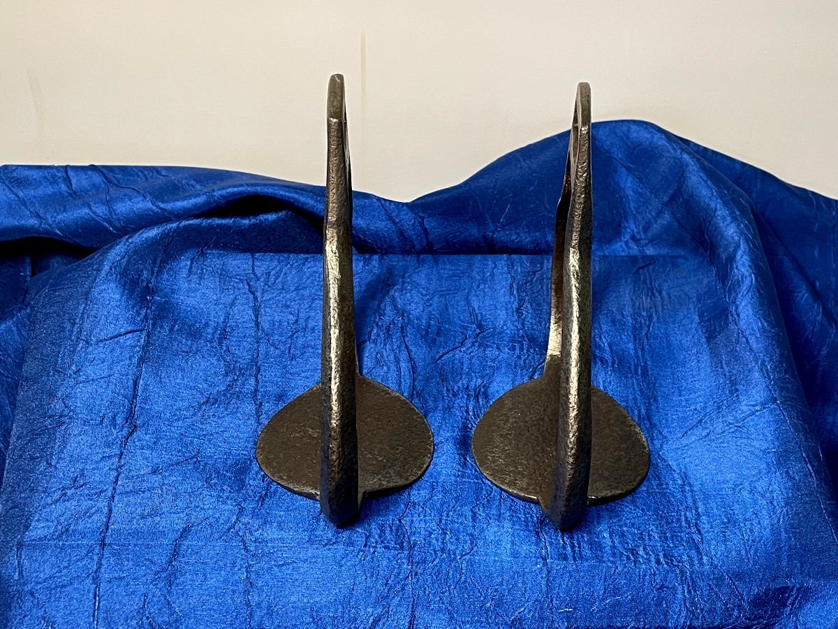 Pair Of Stirrups From The Light Cavalry Hussar Troop 1st Empire 19th Century -photo-4