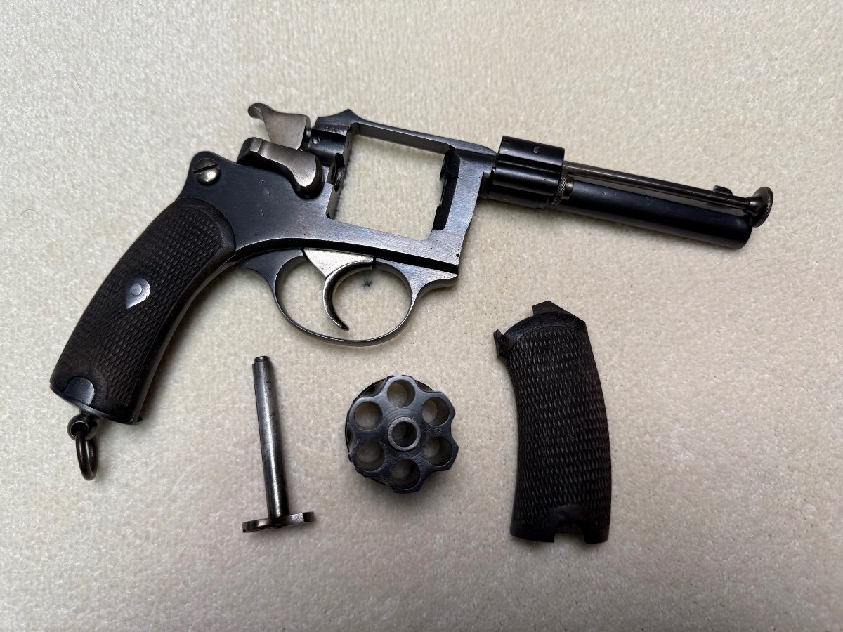 Revolver Model 1887 Civil Caliber 8 Mm From The Saint Etienne Manufacture 19th Century -photo-4