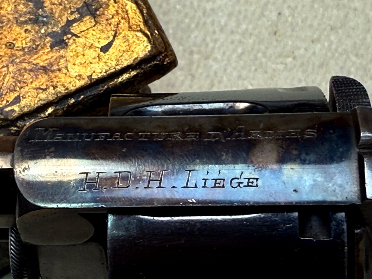 Henrion Dassy Heuschen (hdh) Revolver In 8.92 Mm From The Royal Factory Of Liège 1909-photo-4