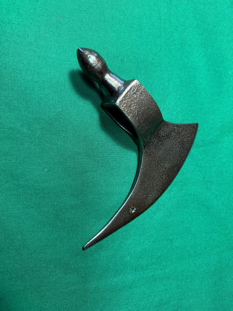 19th Century "violet Le Duc" Battle Axe -photo-2
