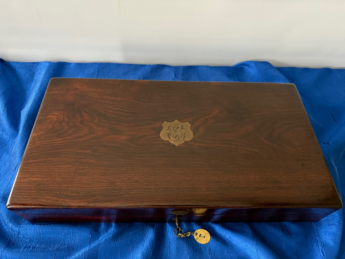 COFFRET  DE  PISTOLETS  DE  DUEL  A  PERCUSSION  D'ÉPOQUE NAPOLÉON III     XVIIII ÈME-photo-7