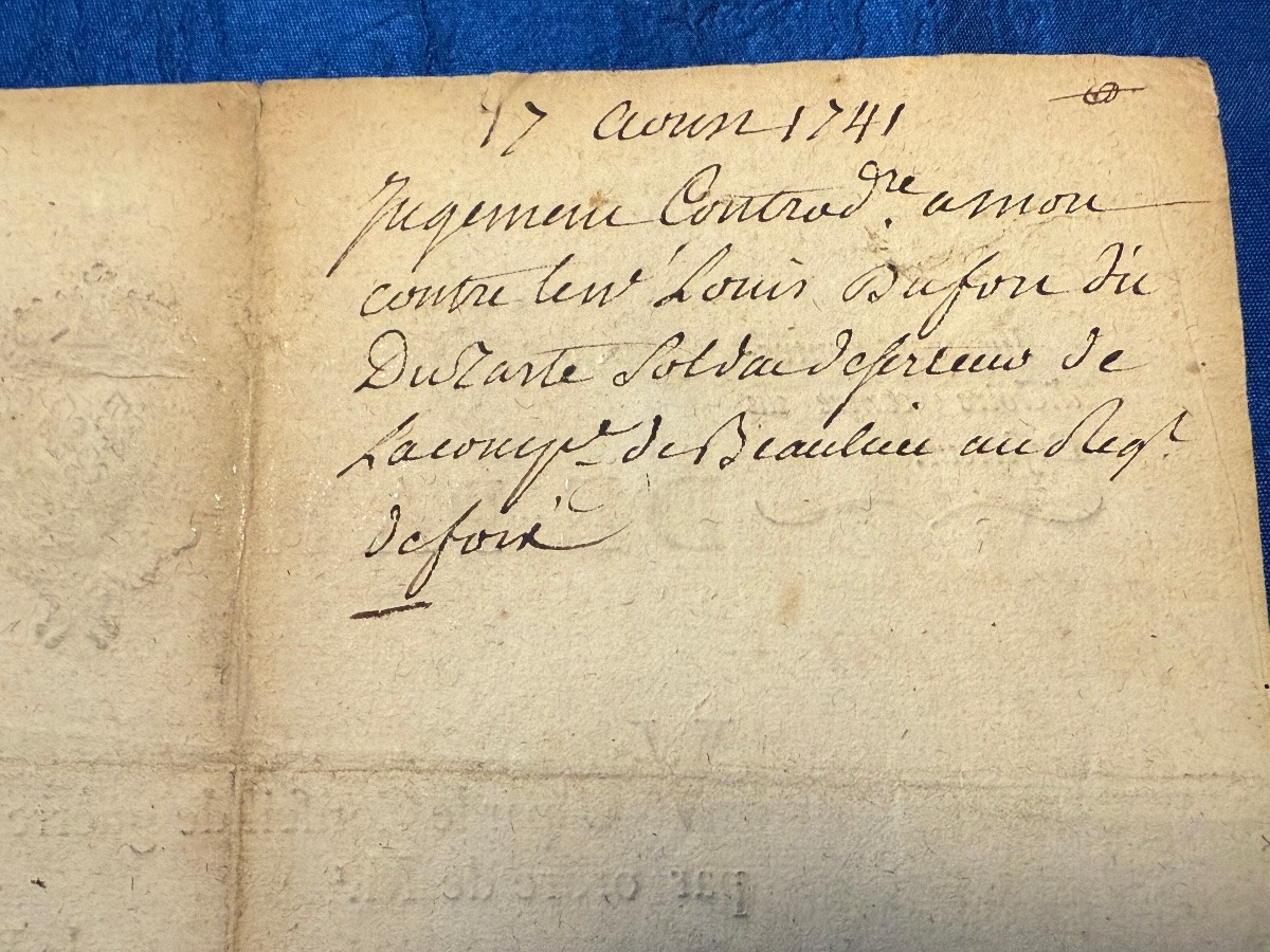 Death Sentence (shooting) Of A Deserting Soldier Of Beaulieu's Company In 1741 -photo-1