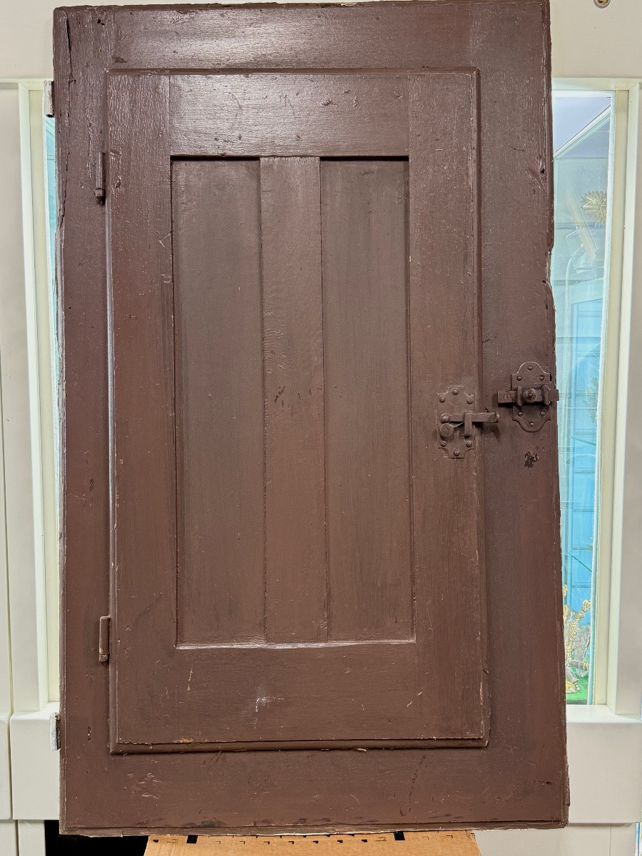 FENÊTRE  COMPLÈTE  AVEC SON VITRAIL AUX ARMOIRIES DE COMTE  D'ÈPOQUE  XVIII ÉME -photo-5