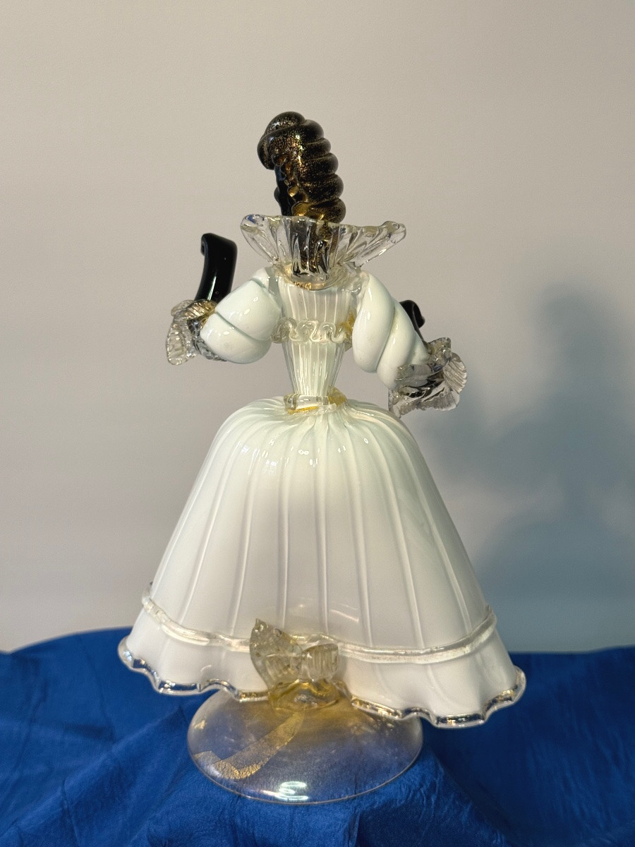 Murano Glass Figure Venice Carnival 1955 20th Century-photo-1