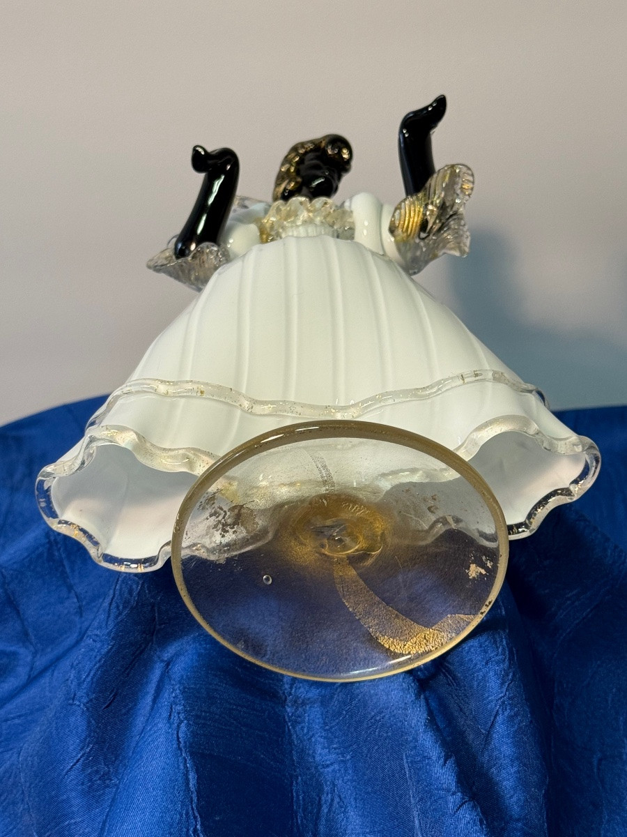 Murano Glass Figure Venice Carnival 1955 20th Century-photo-5