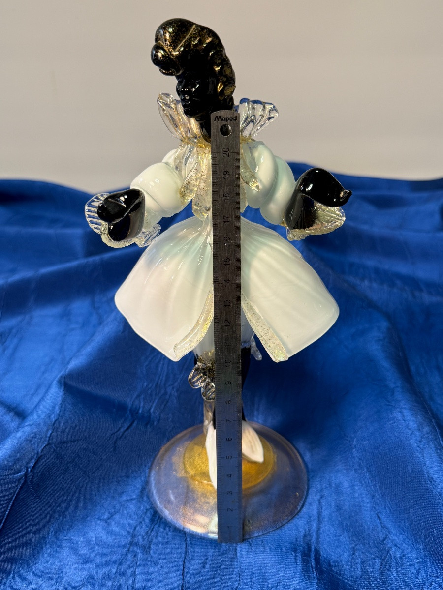 Murano Glass Figure Venice Carnival 1955 20th Century -photo-6