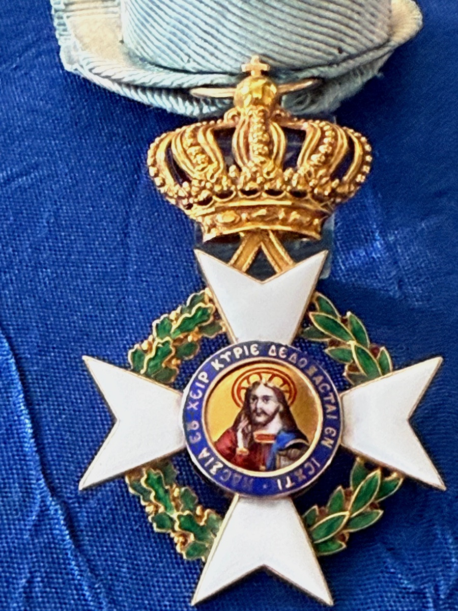  Greece Royal Order Of The Holy Saviour Officer In Gold 19th -photo-5