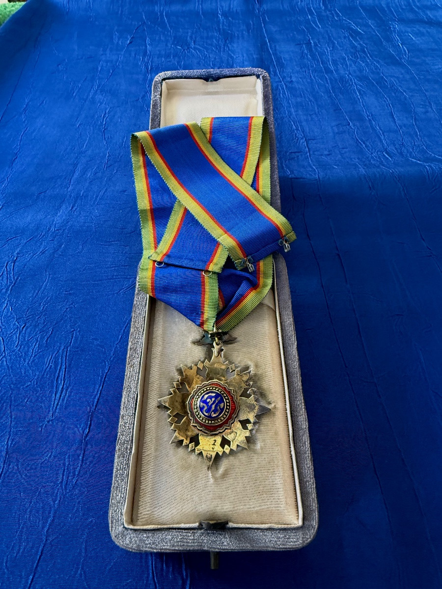 THAILANDE   COMMANDEUR  DE LA COURONNE  THAILANDAISE  EN ARGENT  1941  20 ÈME SIÈCLE -photo-4