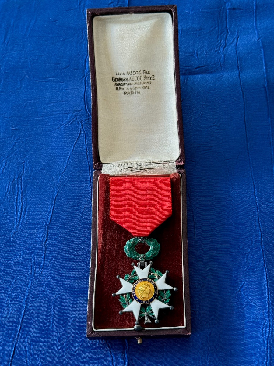 FRANCE LÉGION D'HONNEUR  CHEVALIER  IV ÈME RÉPUBLIQUE  20 ÈME -photo-2