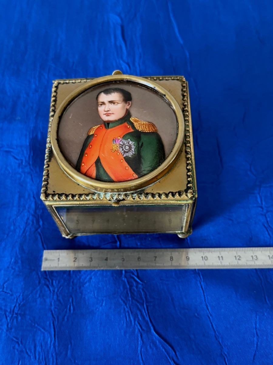 Jewelry Box With Portrait Of Napoleon 19th Century -photo-6