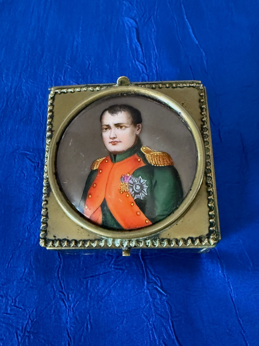 Jewelry Box With Portrait Of Napoleon 19th Century 
