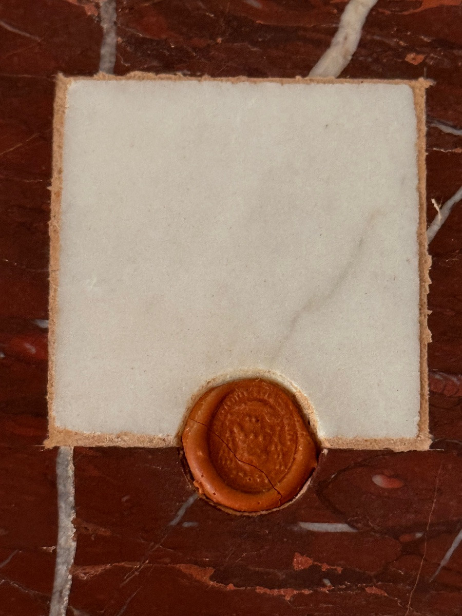PIERRE D'AUTEL ET SCEAU  DE MONSEIGNEUR  L'  ÉVÈQUE RAMADIÉ  ÉVÈQUE DE PERPIGNAN 1864 -photo-3