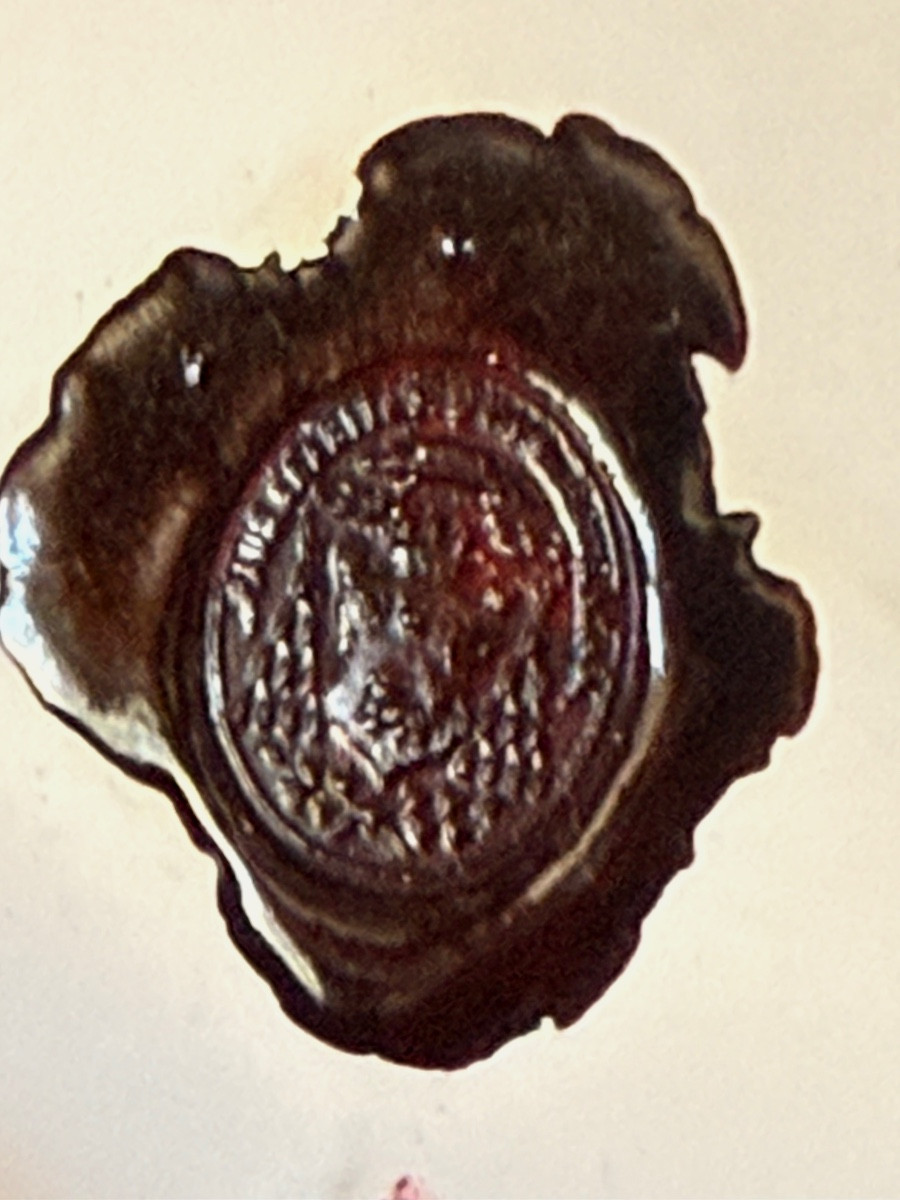 PIERRE D'AUTEL ET SCEAU  DE MONSEIGNEUR  L'  ÉVÈQUE RAMADIÉ  ÉVÈQUE DE PERPIGNAN 1864 -photo-8