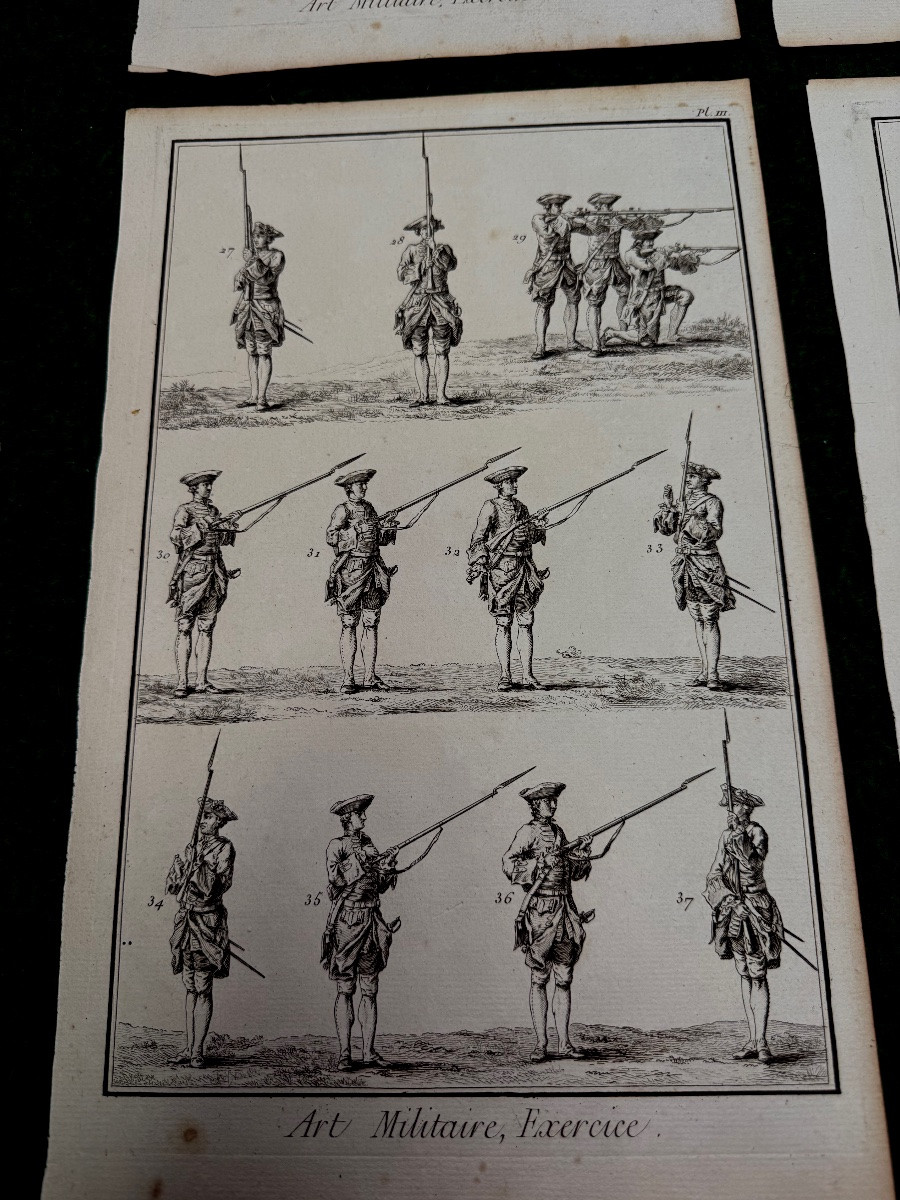 Military Art Plates From 1 To 5 Taken From The Diderot / d'Alembert Encyclopedia Paris 1751 -photo-4