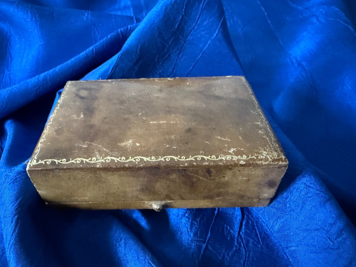 BOUCLE  DE  CEINTURE  A   NOEUDS DANS SON ÉCRIN   D'ÉPOQUE  19 ÈME -photo-2