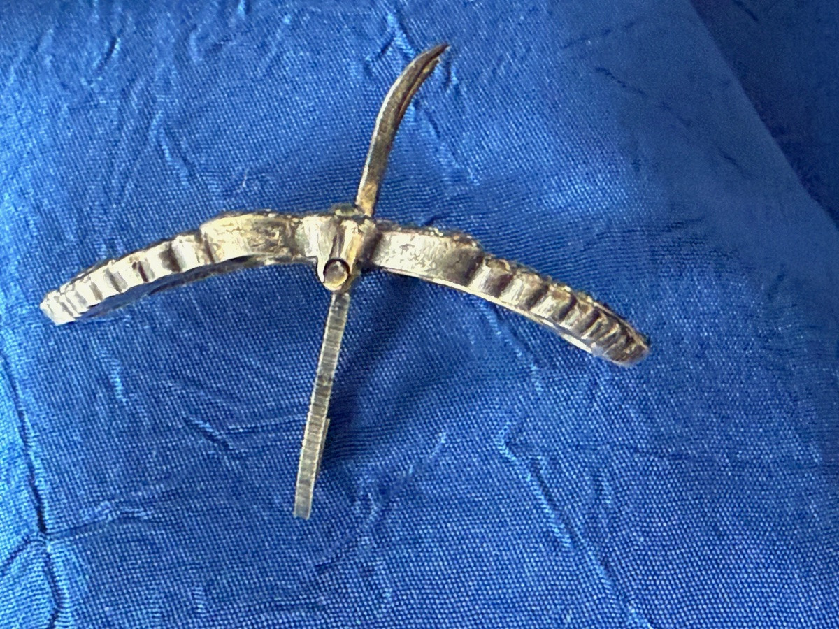 PETITE BOUCLE DE CEINTURE  A NOEUDS  D'ÉPOQUE  19 ÈME -photo-1